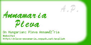 annamaria pleva business card